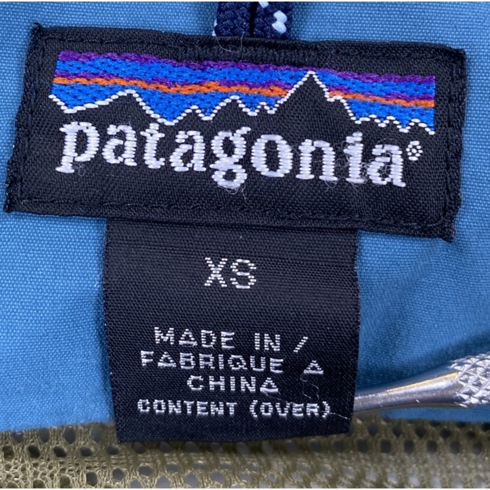 Patagonia‎ Unisex Storm Jacket Hooded Size XS Teal Full Zip Vintage - Picture 5 of 9